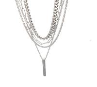 Générique Collier polyvalent à chaîne torsadée en or et argent, idéal pour les occasions décontractées ou formelles Collier de bijoux contemporains
