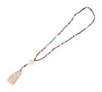Générique Collier Polyvalent Femme en Cristal Coloré Pendentif Gland Bohème Élégant, Finition Fine, pour Anniversaire ou Remise de Diplôme