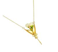 Générique Collier Porte-Fleur Pendentif Bouquet Floral Tendance