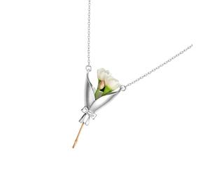 Générique Collier Porte-Fleur Pendentif Floral Esthétique