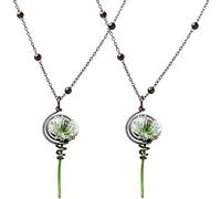 Générique Collier porte-fleurs sauvages, mini-vase floral à porter à créer soi-même, bijou botanique à porter pour les amoureux de la nature, un collier unique - chaque fleur raconte une histoire