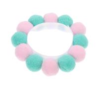 Générique Collier pour Animaux De Compagnie, Adorable Bricolage, avec Boule en Peluche, Décoration Réglable, Collier De Cou De Dessin Animé, Collier Décoratif pour Chien Et Chiot