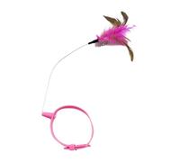 Générique Collier pour Chat avec Jouet intégré,Plumeau interactif pour Chaton - Collier à Plumes pour Chat - pour l'exercice et l'entraînement, à l'intérieur et à l'extérieur, Jardin, Maison, Usage