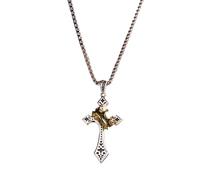 Générique Collier pour Femme | Bijou en Acier Inoxydable | Élégant Pendentif,pour Fraternité Maison Église Bureau Anniversaire Fête
