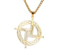 Générique Collier pour hommes, collier de la Croix Sainte-Brigitte, symbole chrétien et irlandais ancien de protection, bijoux religieux