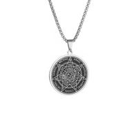 Générique collier pour hommes, pendentif de punition du Dieu étoile à sept branches de mode classique pour exorcisme et cadeau de bijoux d’exorcisme