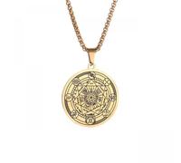 Générique collier pour hommes, scellé mystique de la Kabbale Salomon, 7 pendentifs d’archanges pour hommes, bijoux porte-bonheur