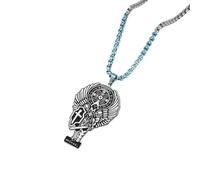 Générique Collier pour hommes, Statue du Saint Archange Collier Patron Saint Amulette Pendentif de protection Religion Croix catholique Bijoux pour hommes Femmes