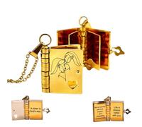 Générique Collier pour sœurs - Collier livre « Une sœur est la voie de Dieu », Colliers « Ma sœur » avec 6 pages d'informations gravées, Pendentif multicouche en forme de livre (Gold)
