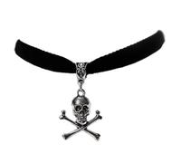 Générique Collier ras du cou Punk alternatif, collier, pendentif tête | Bijoux de déclaration pour Costume de Festival, vêtements de scène, tenue sombre, Accent