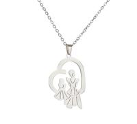Générique Collier sportif commémoratif Pendentif en bambou en dos de l’amour maternel direct pour la fête des mères