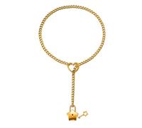 Générique Collier tendance en forme de cœur avec serrure en forme d ' étoile, pendentif en alliage robuste plaqué argent, accessoire de bijoux pour dames, pendentif Star Locks