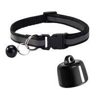 Générique Collier Traceur GPS pour Chat & Chien - Mini GPS Intelligent Étanche P23 - Suivi Mondial sans Abonnement - Compatible iOS Android - pour Tout Collier - Localisation Anti-Perdition (B)