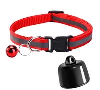Générique Collier Traceur GPS pour Chat & Chien - Mini GPS Intelligent Étanche P23 - Suivi Mondial sans Abonnement - Compatible iOS Android - pour Tout Collier - Localisation Anti-Perdition (A)