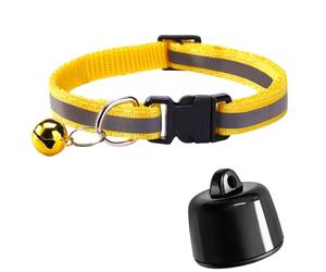 Générique Collier Traceur GPS pour Chat & Chien - Mini GPS Intelligent Étanche P23 - Suivi Mondial sans Abonnement - Compatible iOS Android - pour Tout Collier - Localisation Anti-Perdition (E)