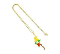 Générique Collier unisexe en acier inoxydable, tendance, avec pendentif goutte d ' huile Unique d ' asie du sud-est, chaîne de cou élégante