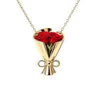 Générique Collier Vase À Fleurs Accessoires De Mode Élégants En Métal