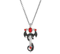Générique Collier Vintage Man Dragon - Pendentif Légendaire En Acier Inoxydable, Style Chinois, Couleurs Argentées/Or/Noir | Bijou Masculin, Idée Cadeau Pour Les, Les Adolescents Et Les Adultes