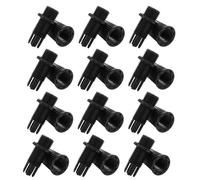 Générique Colliers de Serrage en Plastique Noir 100 Pcs, Presse-étoupes Résistants à l'usure et Anti-Rotation pour Câbles Électriques Suspendre