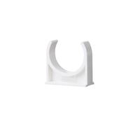 Générique Colliers de serrage en PVC de Type U, Clip de tuyau en plastique, Support de Tube 20/25/32/40/50mm, connecteur de tuyau en PVC, raccords d'irrigation de jardin(WHITE,20MM_5PCS)