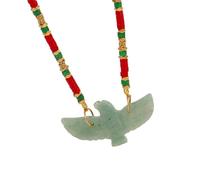 Générique Colliers en pierre naturelle délicate, accessoire fait à la main, pendentif oiseau, collier de perles pour les amateurs d ' art et de culture, bijoux à la mode