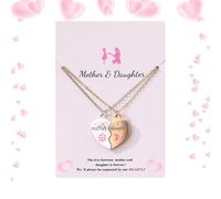 Générique Colliers Mère Fille Cœurs Magnétiques Assortis