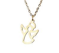 Générique Colliers, pendentif mignon Petit ange creux Collier collier de mode Chaîne de clavicule Colliers de mode pour femmes Bijoux Cadeaux pour filles