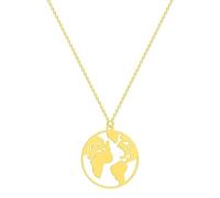 Générique colliers pour femmes, collier de pendentif terrestre délicat globe travel pour femmes délicats charmes de voyage de voyage pour filles chaînes de collier ras-du-cou pour fêtes