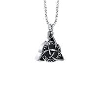 Générique Colliers pour femmes, colliers d’urnes pour hommes pour cendres, pendentif commémoratif de crémation en Nœud Celtique tribal, bijoux souvenirs pour deuil