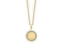 Générique Colliers pour femmes, MOT ARABE DORÉ REMPLI DE DISQUE DE CALLIGRAPHIE ISLAM MÉDAILLON CZ COLLIER SUR LE BORD DE LA PENTE POUR BIJOUX