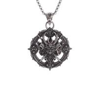 Générique Colliers pour femmes, pendentif japonais samouraï noir, armure gothique pirate, collier katana, personnalité masculine, bijoux punk
