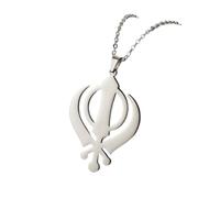 Générique Colliers symboliques du sikhisme pour femmes Cadeau cadeau d’amulette de foi sikh Khanda