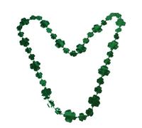 Générique Colliers Trèfle Saint-patrick en Résine Vert Lot de 3 Accessoires Unisexes Mode Cosplay, pour Fêtes et Événements Sportifs
