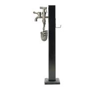 Générique Colonne a Eau de Jardin Robinet Exterieur Fontaine de Jardin Distributeur d'eau Vertical Carré en Acier Inoxydable 304 pour Irrigation Et Lavage (Noir J)
