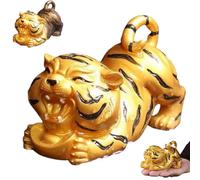Générique Color Changing Cute Resin Tiger Tea Pets, Tiger Statue Desk Ornament Pet, Feng Shui Kung Fu Tea Ceremony Figurine for Shelf Home Office,Kitchen,Sculpture Gifts