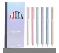 Générique Color Gel Cattle, Color Ink, Retro Writing Tools, Smooth Fine Tip, Quick-Drying Ink, School Agency doodling Use, Standard Size Multicolor 6 Pack Multicolor Gel Pound