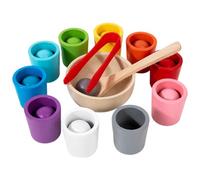 Générique Color Sorting Toy, Educational Younger Kids Filing Cups, Bright Pastel Matching Design, Hands on Sensory Play Activity, Ideal Preschool Math Early Development & Fine Motor Skills