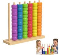 Générique Color Stack Game, Color Stack Challenge, Fast Competitive Pattern Matching Ring Stacking Puzzle Tabletop Brain Teaser for Family Games Night (1Set)