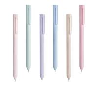 Générique Colored Gel Pens, 6-Piece Retro Color Ink Pen Set, Smooth Writing Stationery, Water-Based Ink for Drawing, Study, Travel, Classroom, Birthday, Workplace, or Daily School Notes, Multicolor
