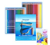 Générique Colored Pencils Set, 36 Count Drawing, 9.45x7.09in Authentic Sketching Doodling Kit, High-Pigment Art Supplies, Blending Painting Tools for Note Annotation, Journal Decoration