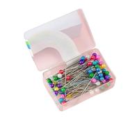 Générique Colorés - Paquet De 100 Tête Colorée en Acier Inoxydable De 3,8 Cm | Aiguilles À Coudre Droites | pour Les Tailleurs, Bricolage, Artisanat, Décoration De Bijoux, Artisanat Fait À La Ma