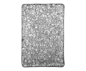 Générique Colorez Votre Propre Couvre-lit - Couvre-lit Peluche Lavable Machine, Tissu à Dessin interactif, Courtepointe Artisanale Personnalisable | Couverture d'activité créative pour Bas,