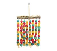 Générique Colorful Bird Toys for Parakeets - Fun Cage Accessories | Cockatiel Chewing Blocks with Hanging Bells, Conure Play Set with Climbing Function for Entertainment Supplies