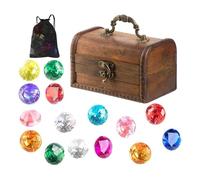 Générique Colorful Dive Gems, Underwater Pool Jewels, Secure Treasure Box Toy, Swimming Party Activity Kit, Outdoor Summer Family Play Organizer, Pool Gear for Kids, Teens, Girls, Boys, 14x8.8x8.5cm