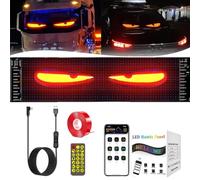 Générique Colorful Eye Lamp Soft Screen for Car Windows,DIY Car Dynamic LED Smart Large Programmable Matrix Screen,Waterproof Flexible Scrolling Car LED Screen with Remote Control