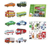Générique Colorful Paper Craft Kit - DIY Airplane Toy Set for Children, Foldable Aircraft Activity Boys and Girls | Educational Art Supplies Classroom, Home, Playtime