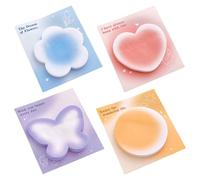 Générique Colorful Sticky Notes - Gradient Memo For Office | Paper With Shape, Self-Stick Portable Pads, Study Reminder Tool, Creative Writing, Handy Home Accessory
