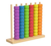 Générique Colour Stack Challenge Game: Wooden Colour Matching Stacking Puzzle for 2 Players | Fast Pattern Brain Teaser | Family Game Night & Party Tabletop Fun (L)