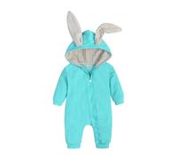 Générique Combinaison à capuche avec fermeture éclair pour motif lapin animal Pâques tenue pratique pour les filles élégantes et confortables quotidien