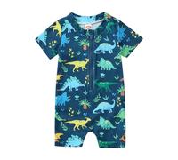 Générique Combinaison Anti UV Garcon, Été Enfant en Bas âge garçons Filles à Manches Courtes Dessin animé Dinosaure Imprime 1 pièce Maillots de Bain Plage Maillot de Bain Bikini